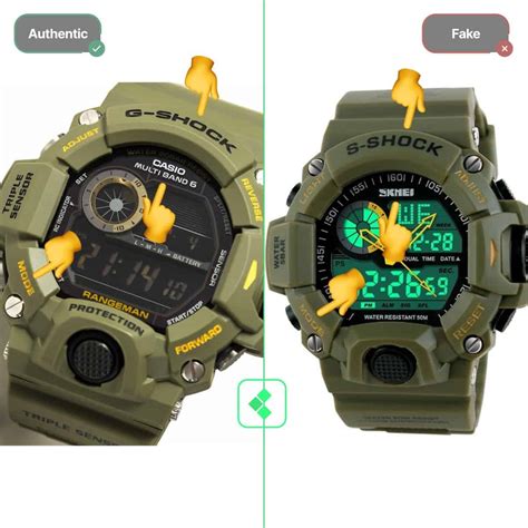 g shock watches fake real|check casio watch authenticity.